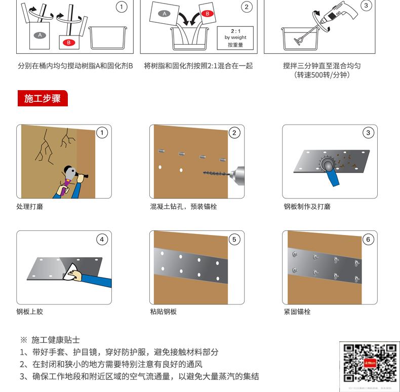 包钢西充粘钢加固施工过程